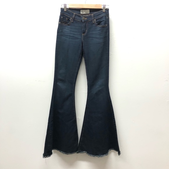 Free People Super Flare Jeans Dark Wash Size 26 - Picture 2 of 9